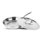 Triply Stainless Steel Frypan With Lid | 22 CM | Capacity 1.4 Litre