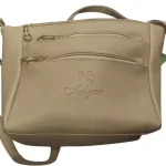 Beige Ladies Leather-Sling Bag