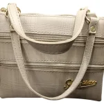 Ladies Beige Waterproof Rexine Sling Bag