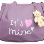 Lavender Pu Leather Ladies Purse Bag