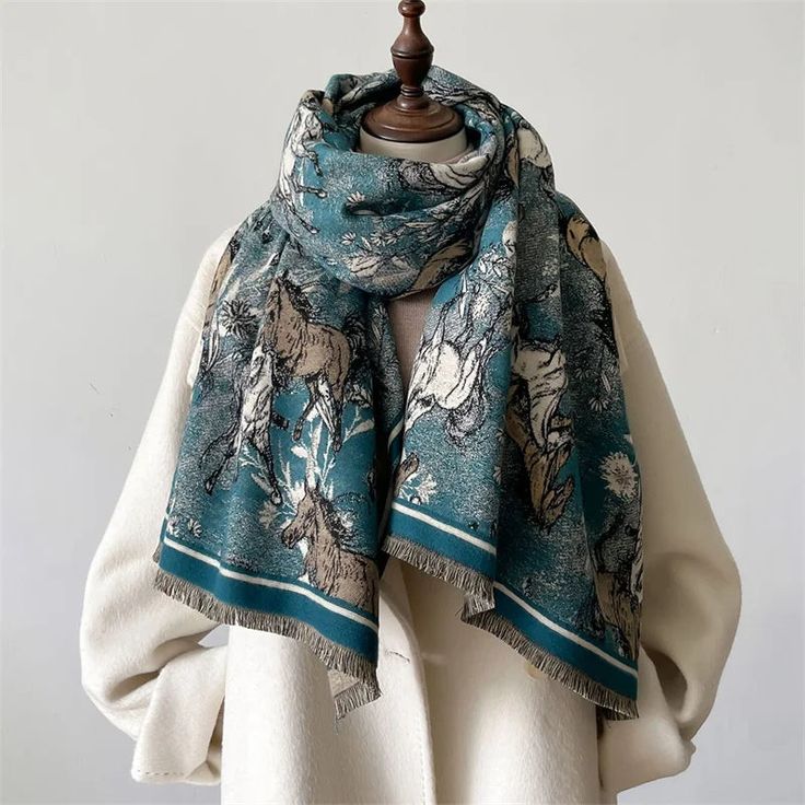 Luxury Winter Cashmere Pashmina Scarf - Color7
