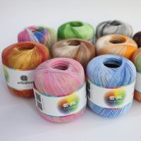 300g(50g_6pcs) Cotton Metallic Lace Rainbow Yarn Colorful Thin Thread For Crocheting Knitting By 1_55mm Crochet Hooks – AliExpress 15 300g(50g_6pcs) Cotton Metallic Lace Rainbow Yarn Colorful Thin Thread For Crocheting Knitting By 1_55mm Crochet Hooks - AliExpress 15