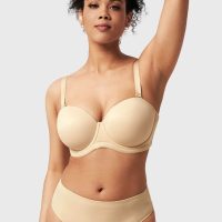 Classic Comfort Multiway Lightly Padded Underwire Strapless Bra – Beige _ 40 _ D Classic Comfort Multiway Lightly Padded Underwire Strapless Bra - Beige _ 40 _ D