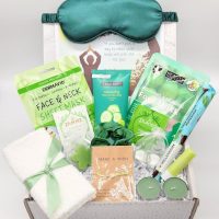 Home Spa Gift _ spa kit, retirement gift, birthday present for her, relaxing spa, relaxation, calming green, bedtime routine, pick me up Home Spa Gift _ spa kit, retirement gift, birthday present for her, relaxing spa, relaxation, calming green, bedtime routine, pick me up