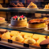 Premium Photo _ Homemade pastries and cakes in pastry shop Premium Photo _ Homemade pastries and cakes in pastry shop
